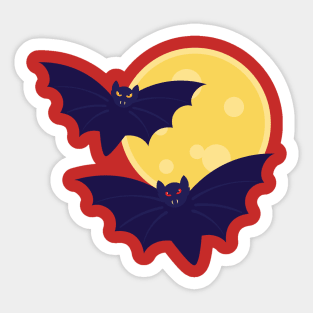 Halloween Spooky bats Sticker